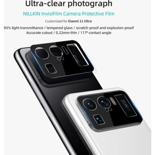 NILLKIN for Xiaomi MI 11 Ultra Camera Protective Film AR Material Ultra-Thin Clear Lens Protector for Xiaomi Mi11 Ultra