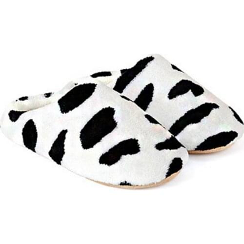 2017 New Creative Slippers For Women Use Anti-slip Flat Shoes Soft Winter Warm Cotton Cow House Indoor Slippers For Home Use