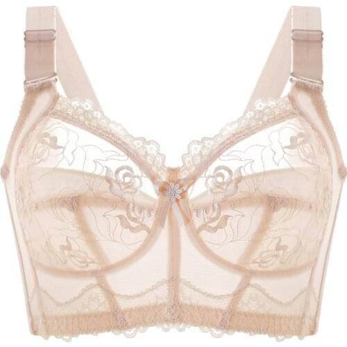 Womens Everyday Bra Full Cup Minimizer Wide Straps Non-Wired No Padding Bralette Top Comfort Plus Underwear South America Hot E