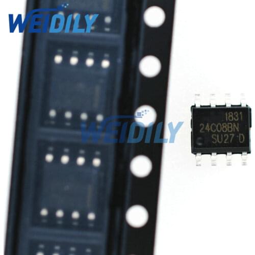 20PCS/LOT 24C08 AT24C08 AT2408BN 24c08 SMD Storage Chip SOP-8 New sop8