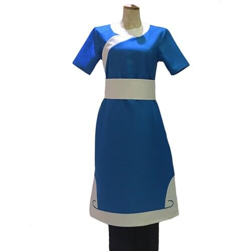 2018 Anime Avatar The Last Airbender Katara Cosplay Costume Any Size