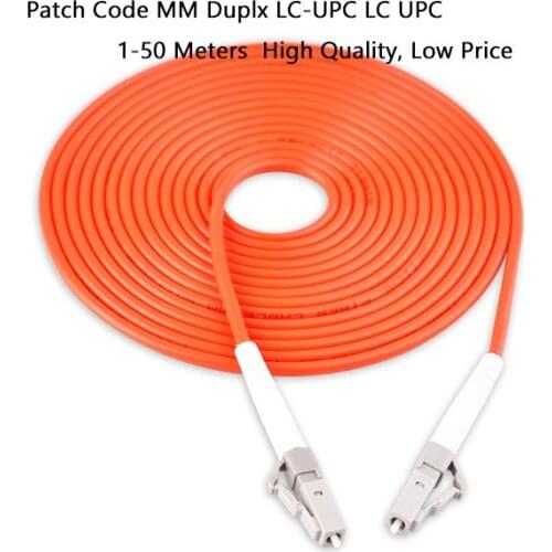 5pcs/lot LC/UPC-LC/UPC fiber optic patch cord 1M 2M 3M 5M 10M 15M Simplex Multimode optical fiber jumper Free shipping