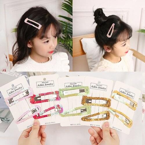 8.5cm big metal snap hair clips for women Hairpin Barrettes Hairgrip Sequins Scales glitter hair clips Girls Hair Accessories