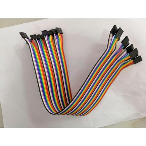 Free shipping 40p dupont line dupont cable flat cable 4p-4p female header 2.54mm 30cm
