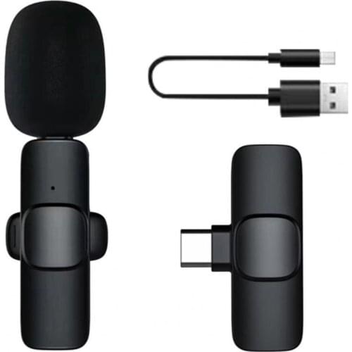 Wireless Microphone Noise Reduction ABS Bluetooth-compatible 5.0 Clip Lapel Recording Microphone