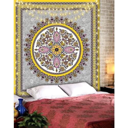 Bohemian Mandala Tapestry Wall Hanging Blanket Home Boho Decor Wall Tapestry Aesthetic Art Carpet Mattress Yoga Mat Beach