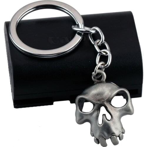 Game Sea of Thieves Keychain Skeleton Pendant Necklace Keyring Men Women Fashion Jewelry Key Chains Gift