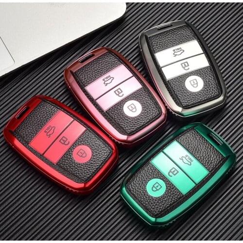 Car Key Case for Kia K3 K2 K5 KX5 KX3 KX7 Sportage R GT Stinger GT 0 Key Shell Cover Key Ring