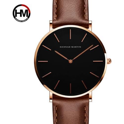Wrist watches Brand Fashion Simple Japan Quartz Movement Watch 2019 Leather Strap Nylon Clock Women Analog Waterproof Wristwatch