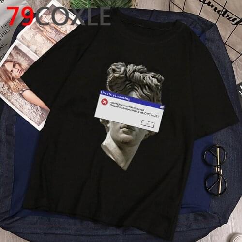 David Michelangelo Aesthetic T Shirt Hand Print Funny Cartoon T-shirt Cool Graphic Summer Tshirt Hip Hop Unisex Top Tee