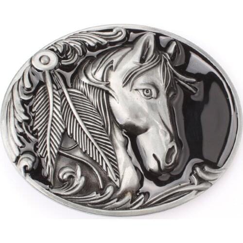 Horse head Personality Cowboy Belt Buckle European and American Style