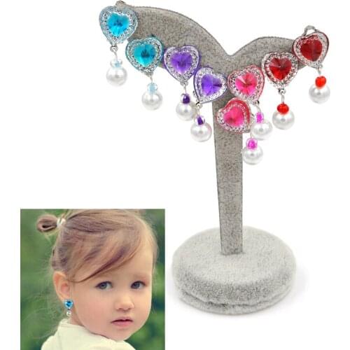 1 Pair Ear Clip Style Earring Soft Cushion Invisible Ear Hanging Ear Clip No Piercing Earring For Children Kids