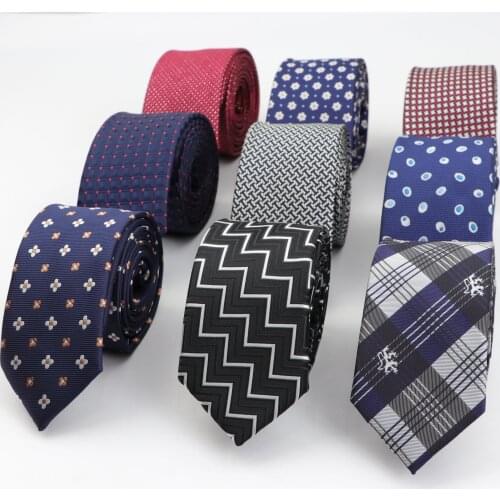 Mens 6cm Width Tie Narrow Striped Necktie Designer Jacquard Wedding Ties Narrow Classic Corbata Neckwear Official Gravata