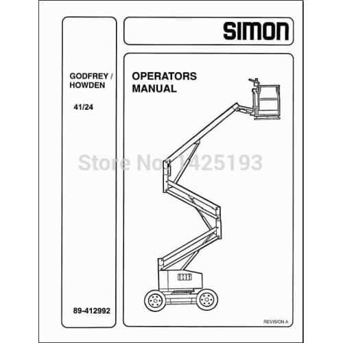 Simon ForkLift Workshop Manual and Parts Manuals