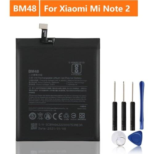 Original Replacement Battery For Xiaomi Mi Note 2 Note2 BM48 Genuine Phone Battery 4070mAh