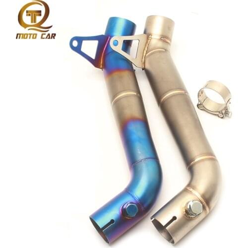 Motorcycle Exhaust Middle tube Adapter Connect Slip on Pipe Escape Muffler 61MM for Honda CBR1000RR CBR1000 RR 2008 2009-2016