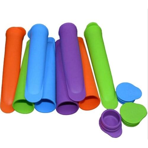 1 Pcs New Fashion Cute Silicone Home DIY Ice Cream Maker Mould Jelly Lolly Popsicle Mold