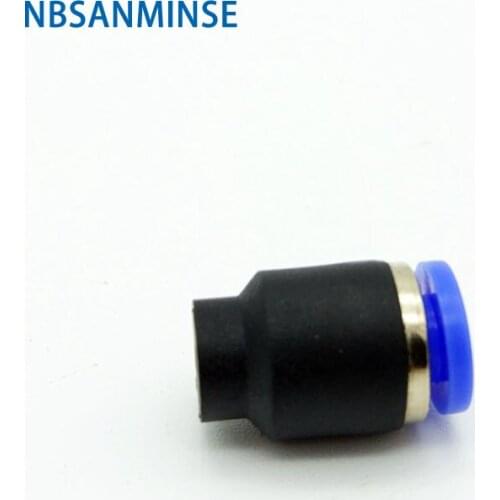 10Pcs/Lot PPF 04 06 08 10 12mm Pneumatic End Cap Air Fittings Straight Push Plastic Fitting for Hose Pipe NBSANMINSE