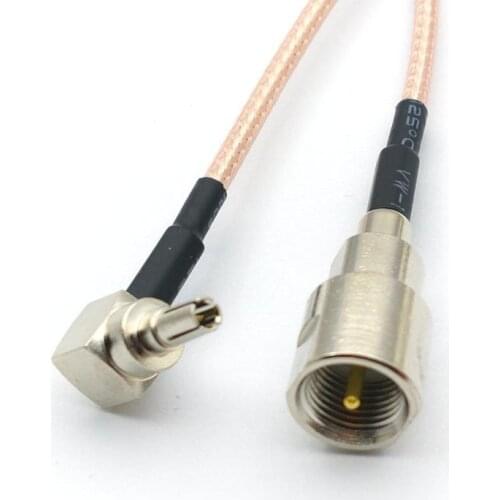 100pcs CRC9 Male Right Angle to FME male plug pigtail adapter RG316 cable