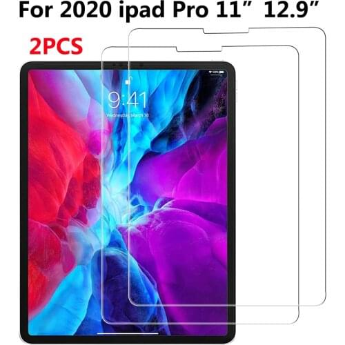 2PCS Screen Protector for iPad Pro 2020 11" Full Coverage Tablet Screen Protector For iPad Pro 2018 12.9" Tempred Glass Film
