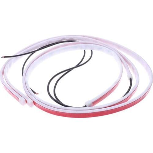 2x Car Door Opening Warning LED Strip Light Flashing Signal Anti-collision Multicolor