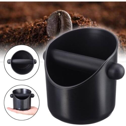 ABS Espresso Knock Box Anti Slip Coffee Grind Dump Bin Waste Bin Container with Handle