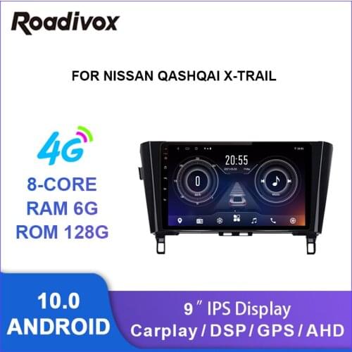 9 inch android 10.0 car radio video gps navigation player for Nissan X-Trail X Trail 2 T32 Qashqai Rogue autoradio stereo
