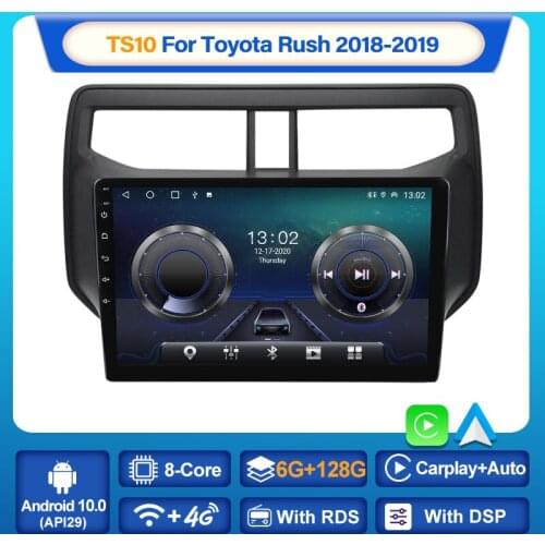 MEKEDE TS10 6+128G Android 10 DSP for Toyota Rush 2018 2019 car radio multimedia navigation NO DVD NO DIN Built-in Carplay WIFI