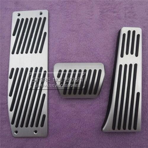 Car Accessories For BMW 3 5 series E30 E32 E34 E36 E38 E39 E46 E87 E90 E91 X5 X3 Z3 AT gas pedal Pads Cover Stickers Car Styling