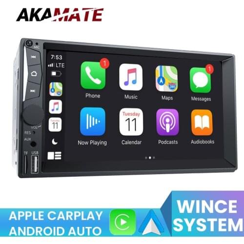 AKAMATE 2din Car Radio CA7052 Apple Carplay Radio Android Auto Car Radio Bluetooth FM Car Radio For Universal 7'' Radio Player