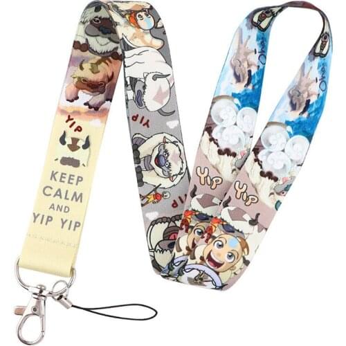 Anime Avatar The Last Airbender Keychain Lanyard Neck Strap for Key ID Card Straps Badge Holder DIY Hanging Rope Neckband