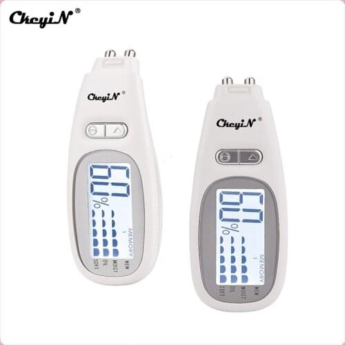 CkeyiN Skin Moisture Analyzer Machine Digital Facial Moisturer Skin Detector Pen Big LCD Display Water Oil Tester Face Skin Care