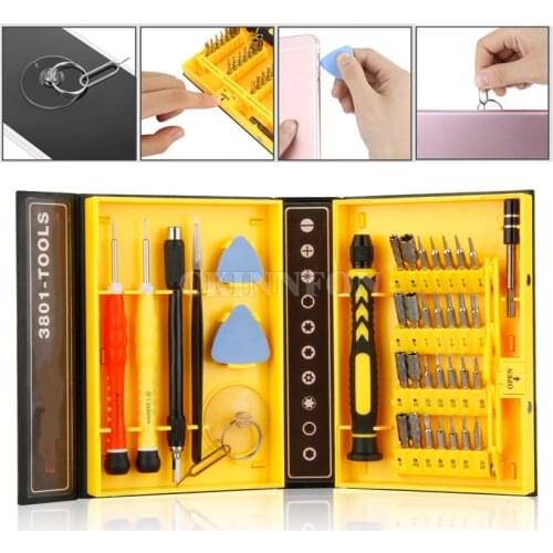 DHL 10PCS 38-in-1 Repair Tool Kit Screwdrivers For Cellphone Smartphone Watch PC PDA Tools (Color: Multicolor)