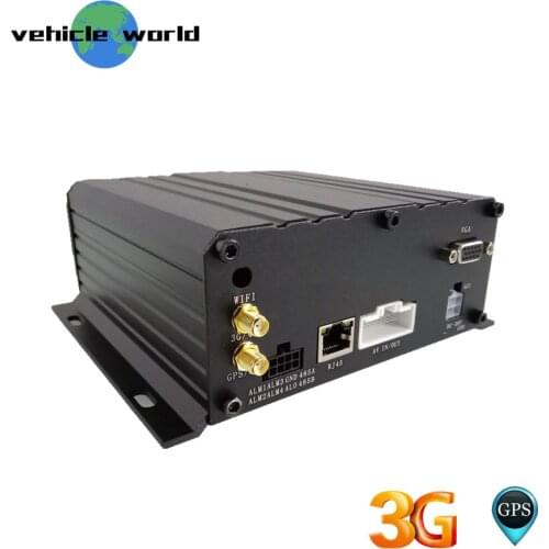 GPS 3G AHD 1080P 4Ch Vehicle Car Taxi Trailer Truck School Bus HDD SD Card Mobile DVR