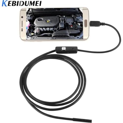 Kebidumei 7mm Mini USB Endoscope Camera Waterproof 720P HD Borescope Snake Inspection Tube Video Camera Adapte For Smartphone