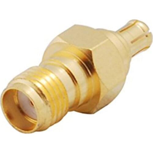 ALLiSHOP MCX Male Plug to SMA Female Jack RF Coaxial Adapter Connector Gold Plating Straight 50 Ohm