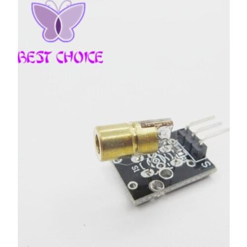 5PCS 650nm Laser sensor Module 6mm 5V 5mW Red Laser Dot Diode Copper Head for Arduino