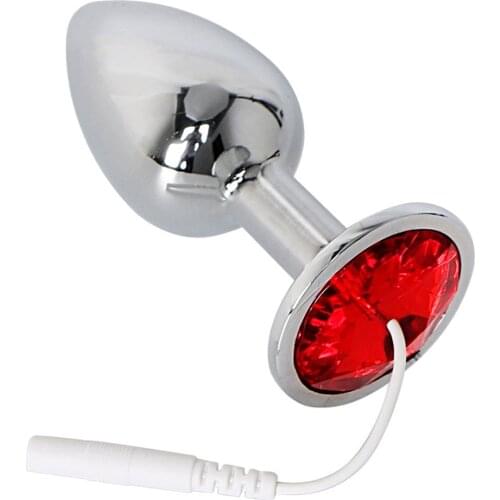 IKOKY Medical Themed Toys Sex Toys for Men Women Therapy Massager Masturbation Metal Electro Butt Plug Electric Shock Anal Plug