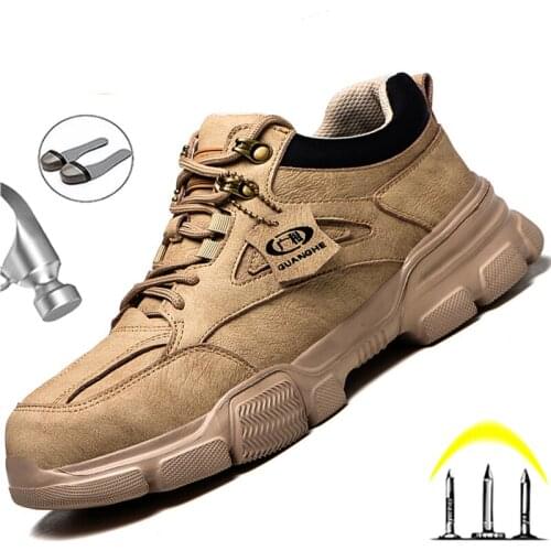 Male Safety Shoes Work Sneakers Indestructible Work Safety Boots Winter Shoes Men Steel Toe Shoes Sport Safty Shoes Dropshipping