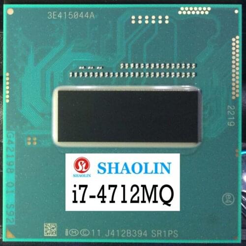 I7-4712MQ i7 4712MQ SR1PS 2.3GHz Quad-Core Eight-Thread CPU Processor 6M 37W Socket G3/rPGA 946B Original SHAOLIN Official Versi