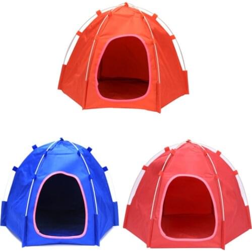 Pet Tent House Four Seasons Small Medium-sized Cats Dogs Oxford Cloth Sun-proof and Moisture-proof Detachable Folding Tent Villa