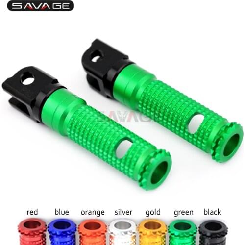 Front Footrest Foot Pegs For KAWASAKI Z400 Z300 Z250 Z125 NINJA 1000 650 400 300 250/R 125 H2 SX Motorcycle Rider Footpegs Rest