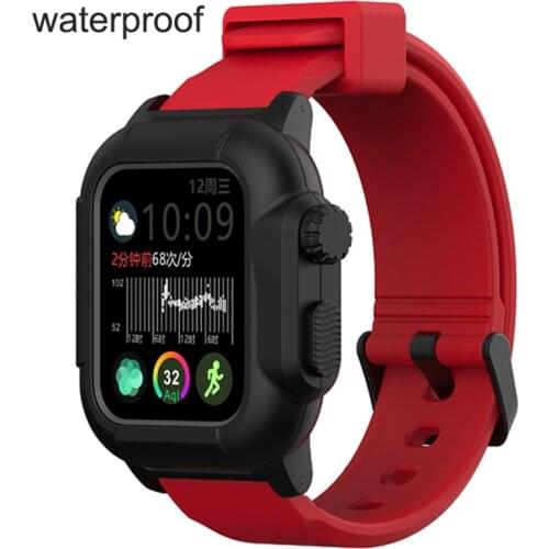 Sport Waterproof Strap for Apple Watch 5 Band 40mm 42mm for Iwatch Series 6 se 3 5 4 Bands 4Silicone Loop Bracelet Protective