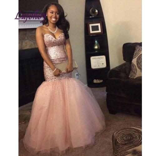 Luxury Long Mermaid Evening Dresses Party Plus Size Women Ladies Sexy Prom Formal Evening Gowns Dresses 2020