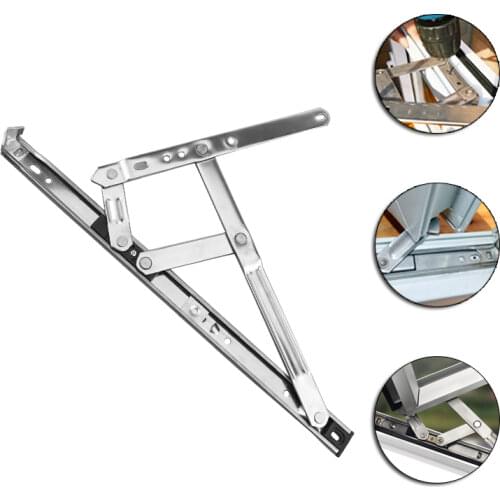 Mromax 8/10/12/16-inch Sliver Stainless Steel Casement Window Friction Hinge Stay Silver Tone Home Improvement Accessories Tools
