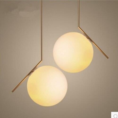 Modern style restaurant chandelier minimalist living room bedroom clothing shop glass ball decoration chandelier led lighting