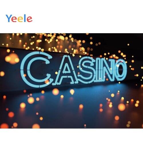 Yeele Gambling Casino Shiny Light Bokeh Banner Poster Photography Backgrounds Vinyl Photographic Backdrops For Photo Studio