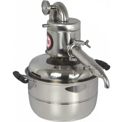 10L Stainless Steel Wine Distiller Essential Oil Distiller Bar Sets Household Facility Boiler Water Liqueur Maker Brew Alcohol