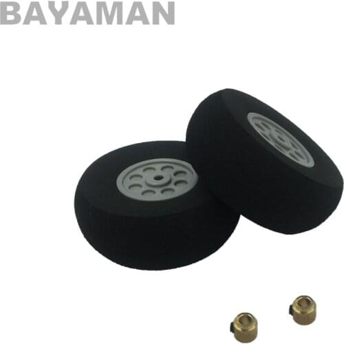 2pcs 55mm diameter sponge wheel for RC airplane model