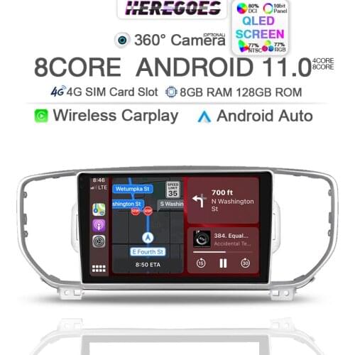 360 Panoramic Camera 6G+128G Android 10 Car Multimedia Player For Kia Sportage 4 QL 2016 2017 2018 Carplay Navigation GPS Radio